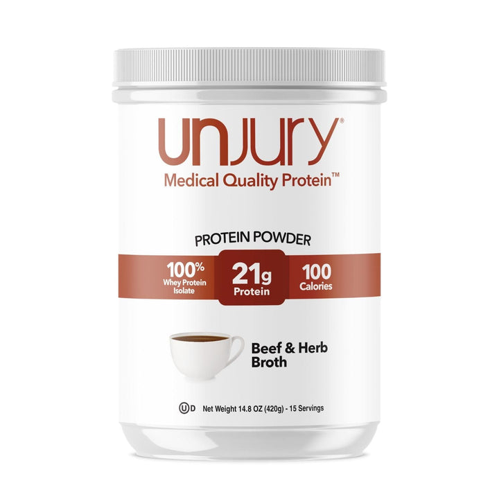 Unjury Beef & Herb Savory High Whey Protein Powder