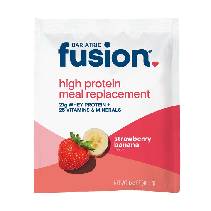 Bariatric Fusion Strawberry Banana High Protein Meal Replacement - Single Serve Packet.