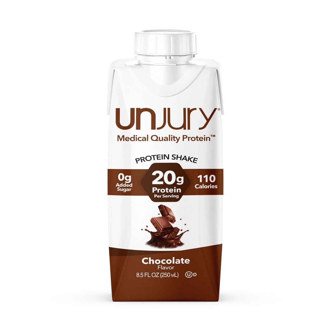Unjury Chocolate Ready-to-Drink Protein Shake.