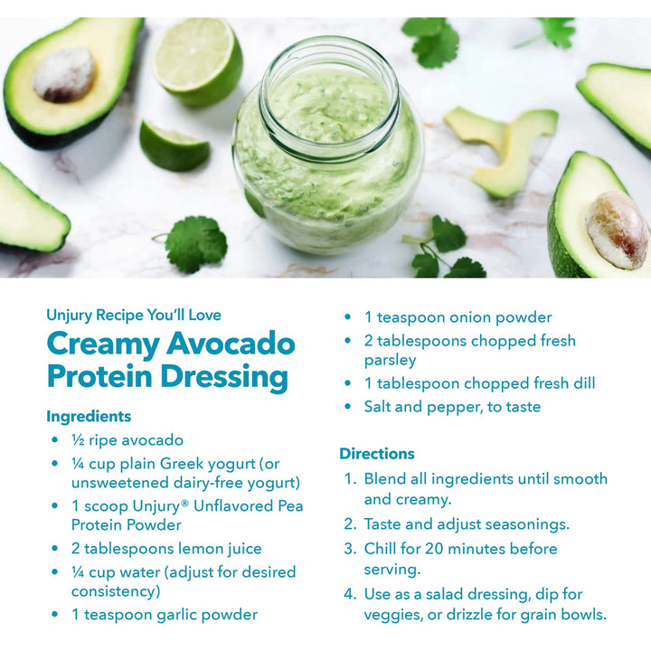 Creaming Avocado Protein Dressing Recipe