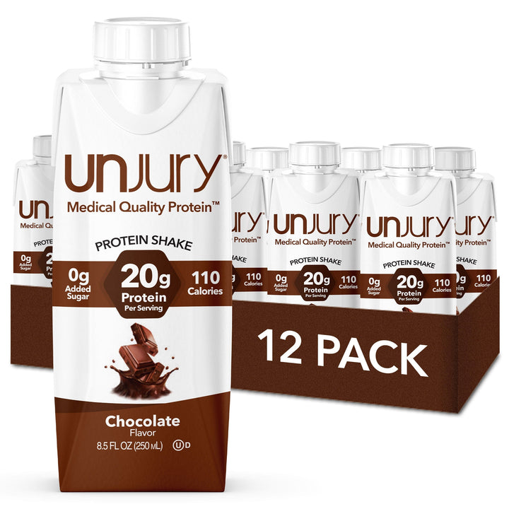 12-pack Unjury Chocolate Ready-to-Drink Protein Shakes 